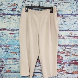 Sigrid Olsen Cream Ankle Pants